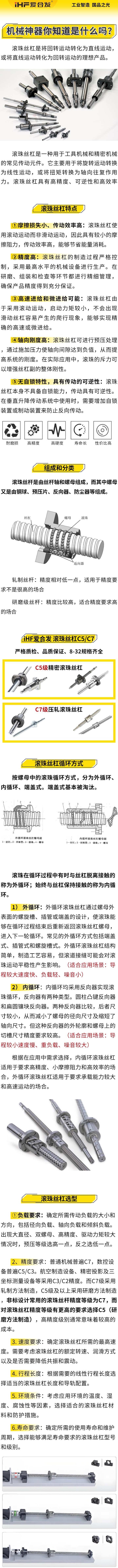 愛合發(fā)：機(jī)械神器，滾珠絲杠組成和分類